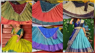 Rs 1500 Silk Half Saree Banarasi pattu Lehengas Aadi Offer Sowcarpet best designs blouse 2024 [upl. by Bobbie255]