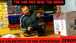 La Saldatrice Inverter PER I NOVELLI  DC MIGMAGMMA  140 AMP [upl. by Luapsemaj]