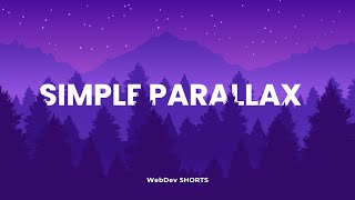 Super simple PARALLAX scroll  HTML amp CSS amp JS [upl. by Nohtanhoj441]