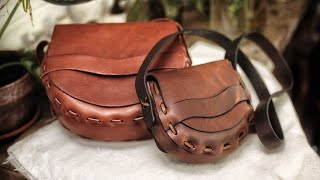 How to Make a Vintage Laced Leather Bag [upl. by Nevsa]