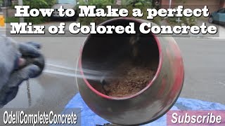 How to Make Colored Concrete Hand Mixing [upl. by Dotty]