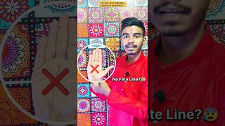 No Fate Line On Palm 😰✋ astrology palmistry astrowork palmreading signs [upl. by Meekyh]