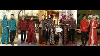 Gamis Batik Couple Terbaru Edisi Zafir 2  Baju Batik Couple Terbaru 20172018 [upl. by Atalee]