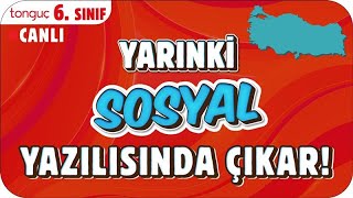 YARINKİ SOSYAL SINAVINDA ÇIKAR ✍🏻 6 SINIF 2025 [upl. by Vachil122]