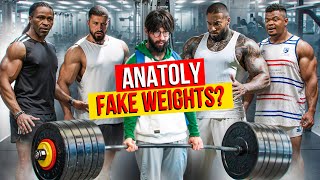 Anatoly Use FAKE WEIGHTS in gym PRANK  ANATOLY pretended to be a Beginner 10 [upl. by Eocsor]