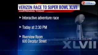 Verizon Race to Super Bowl XLVII kicks off NOLA 10 [upl. by Eibrad]