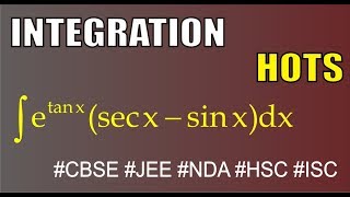 Important indefinite Integration etanxsecx sinxdx HOTS CBSE NDA JEE avte [upl. by Ulrica942]