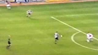 Dennis Bergkamp THAT GOAL against Newcastle 2002 Goal Of The Decade [upl. by Noremmac117]