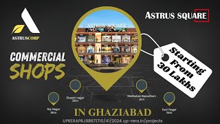 High Street Commercial Shops in Ghaziabad  Dont Miss Best Opportunity of Investment [upl. by Fulcher]