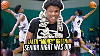 JALEN GREEN Was OD on Senior NIGHT Got a New Nickname Jalen quotMONEYquot Green Prolific v BC Christian [upl. by Spratt303]