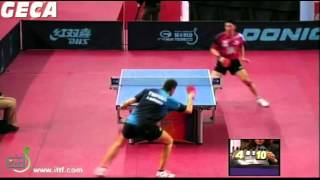 Vladimir Samsonov vs Gao NingSpanish Open 2012 [upl. by Ednutey]