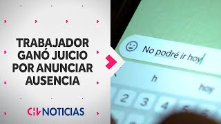 TRABAJADOR GANÓ juicio por anunciar ausencias ¿Cómo es correcto avisar al empleador  CHV Noticias [upl. by Airpal843]