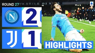 NAPOLIJUVENTUS 21  HIGHLIGHTS  Kvaratskhelia and Raspadori seal Napoli win  Serie A 202324 [upl. by Imnubulo]