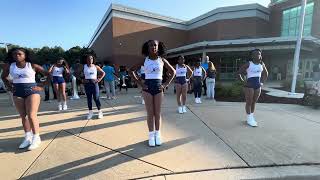 Freshman Orientation Performance  Clarksburg HS Marching Band amp Blue Essence Majorettes [upl. by Azile36]