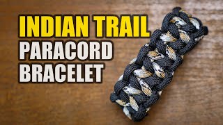 Indian Trail Paracord Bracelet  2 Strand Core Paracord Bracelet Tutorial [upl. by Mikes]