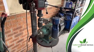 How to sharpen stump grinder teeth Easy guide using a drill press amp bench grinder [upl. by Willabella]