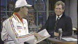 Superdave Osborne on Letterman 1990 [upl. by Aynnek]