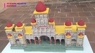 School Project  3D Design  Mysore Palace Model [upl. by Piers428]