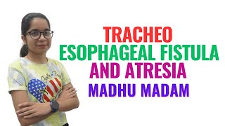 Tracheo Esophageal Fistula and Atresia II Child Health Nursing II Madhu Mam II [upl. by Bunch901]