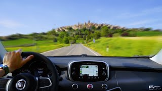 Relax Driving Italy 4k to Pienza 4k50fps HDR [upl. by Anidnamra35]