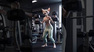 Once bullied a skinny cat turned muscular ai cat kitte fypシ゚viral catlover cute funny [upl. by Pearlman]