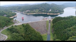 山形県米沢市 水窪ダム DJI Phantom 4 Pro ドローン空撮 yonezawa yamagata Japan [upl. by Leonhard]