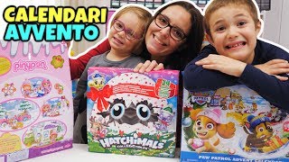 CALENDARI AVVENTO Hatchimals Paw Patrol e Pinypon Unboxing GBR [upl. by Durkee]