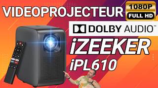 VIDEO PROJECTEUR 1080P  DOLBY AUDIO  IZEEKER IPL610 [upl. by Eelytsirk]