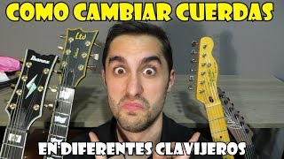 COMO CAMBIAR CUERDAS DE GUITARRA ELÉCTRICA KLUSON [upl. by Buford]