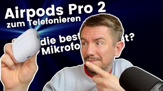 Apple Airpods Pro 2 Mikrofonqualität beim Telefonieren und in Videokonferenzen [upl. by Islaen]