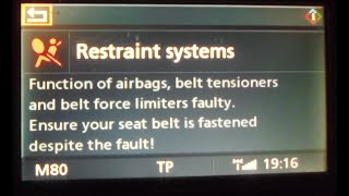 BMW E60E61  Fix Airbag Restraint Systems Faulty Error 9AFF [upl. by Neddra774]