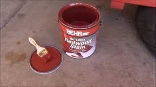 Behr Redwood Stain No 9 [upl. by Shelton]