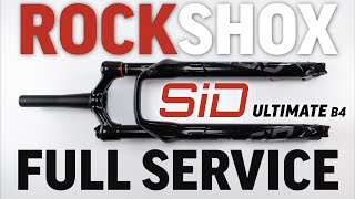 Rockshox SID Ultimate 32 B4 200 hour Full Service guide for Beginners Dont let a fork get this bad [upl. by Nortal]