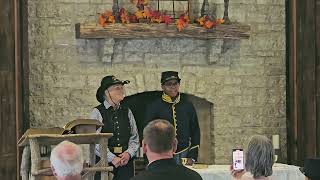 2024 Broadwell Bible donation and church service at Clayville Historic Site [upl. by Dorey]