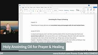 Anointing for Prayer amp Healing [upl. by Novah]