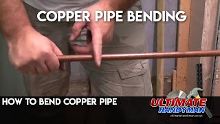 How to bend copper pipe [upl. by Etteuqaj]