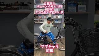 自転車のチェーンが外れた君へ ママチャリ前編自転車 電動自転車 電動アシスト自転車 ebike 交通安全 交通ルール echarity [upl. by Asial308]