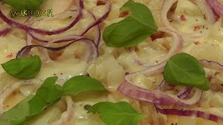 Pizza z ananasem i wędliną  HD Smakkujawpl [upl. by Nonnelg]