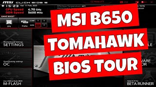 MSI B650 Tomahawk WiFi BIOS Tour amp Settings Overview [upl. by Atterehs56]