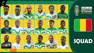 🟢🟡🔴 MALI 🇲🇱 SQUAD TEAMS  CAF Africa Cup Of Nations 2023  FAN Football  AFCON [upl. by Novikoff]