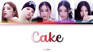 CAKE  ITZY COLOR CODED LYRICS [upl. by Veronique]