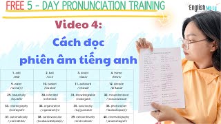 VIDEO 4 Cách đọc phiên âm tiếng anh  thực hành chi tiết [upl. by Reprah]