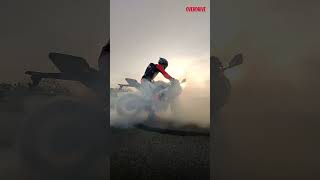 Lorenzo Savadoris stunning burnout in the Aprilia 457  Coimbatore aprilia457 apriliaIndia odmag [upl. by Harlene906]