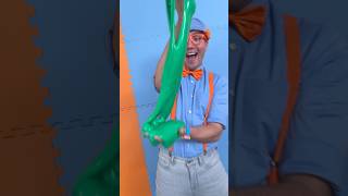 GREEN MAGIC SLIME 🟢 with Blippi Color Changing Slime blippi shorts [upl. by Nahshu]