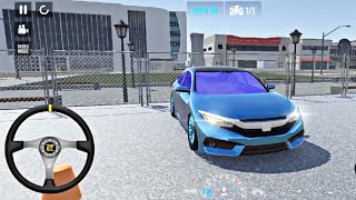 Driving Honda Civic Car Parking 🅿️ 3D Gameplay Online  Car Parking Master 3D [upl. by Yelkcub267]