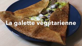 Recette de crêpe salée  la galette végétarienne aux poireaux [upl. by Aillicsirp]