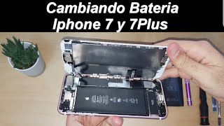 Cambiar Bateria de iphone 7 y 7Plus La manera más Sencilla [upl. by Lertnom]