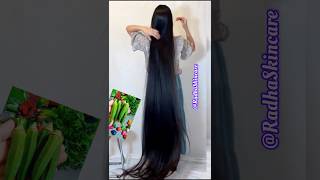 😱Words BestOkra GelGet Super Shiny Long Strong Hair💯shorts hairgrowth RadhaSkincare [upl. by Bein]