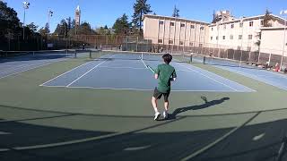 Boys Tennis  Berkeley High vs Head Royce Singles2 KM vs GT 22724 [upl. by Assiluj]