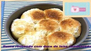 Roscas recheadas com doce de leite condensado [upl. by Lettie]